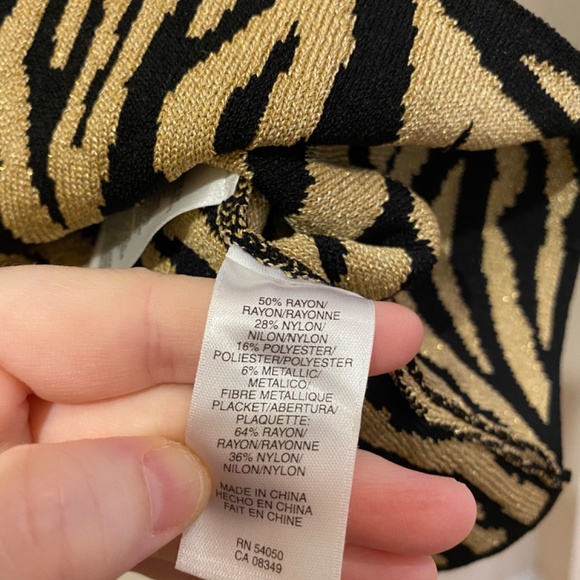 Jones New York Women’s Animal Print Cardigan - Picture 2 of 6